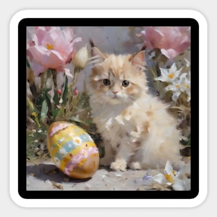 Easter Scene Study Sticker